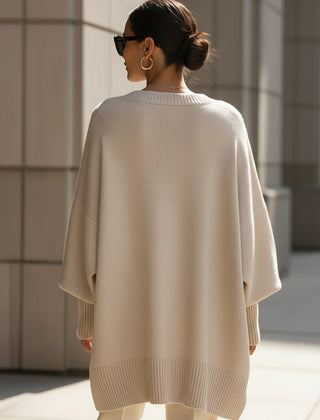 Wrenella - Relaxed Oversized Pullover Casual Office Wear — view 4 of 9