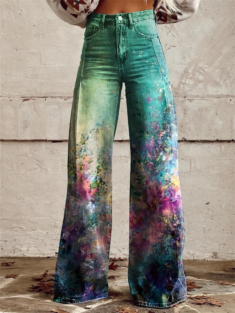 Sereva - High Waisted Wide Leg Trousers Everyday Wear