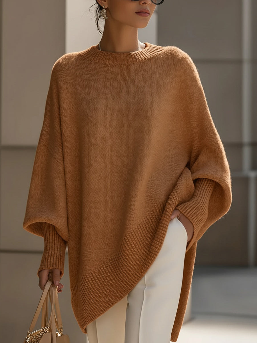 Wrenella - Relaxed Oversized Pullover Casual Office Wear — view 6 of 9
