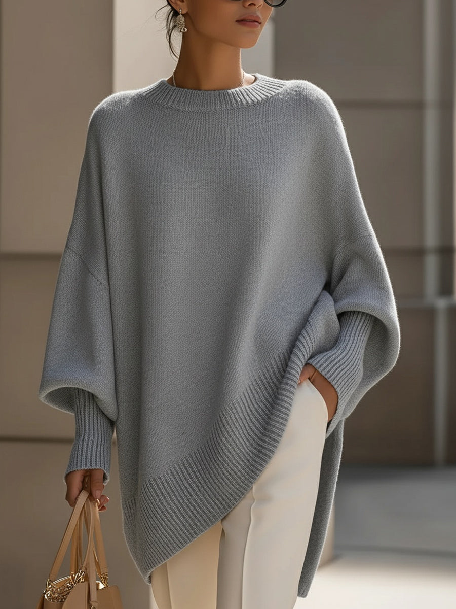 Wrenella - Relaxed Oversized Pullover Casual Office Wear — view 7 of 9