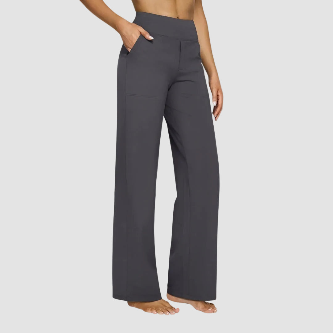 Halowen - High Waist Wide Leg Sweatpants Everyday Wear — view 5 of 10