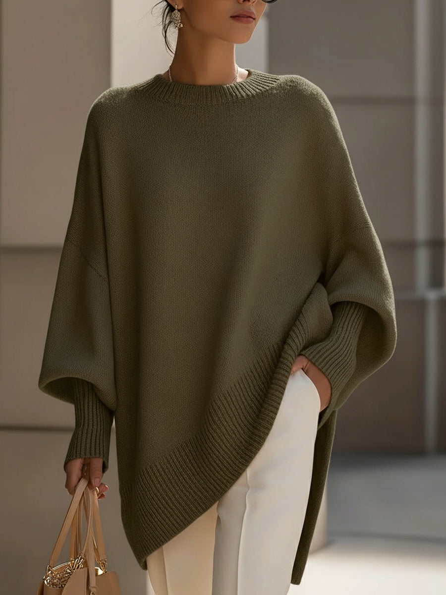 Wrenella - Relaxed Oversized Pullover Casual Office Wear — view 9 of 9
