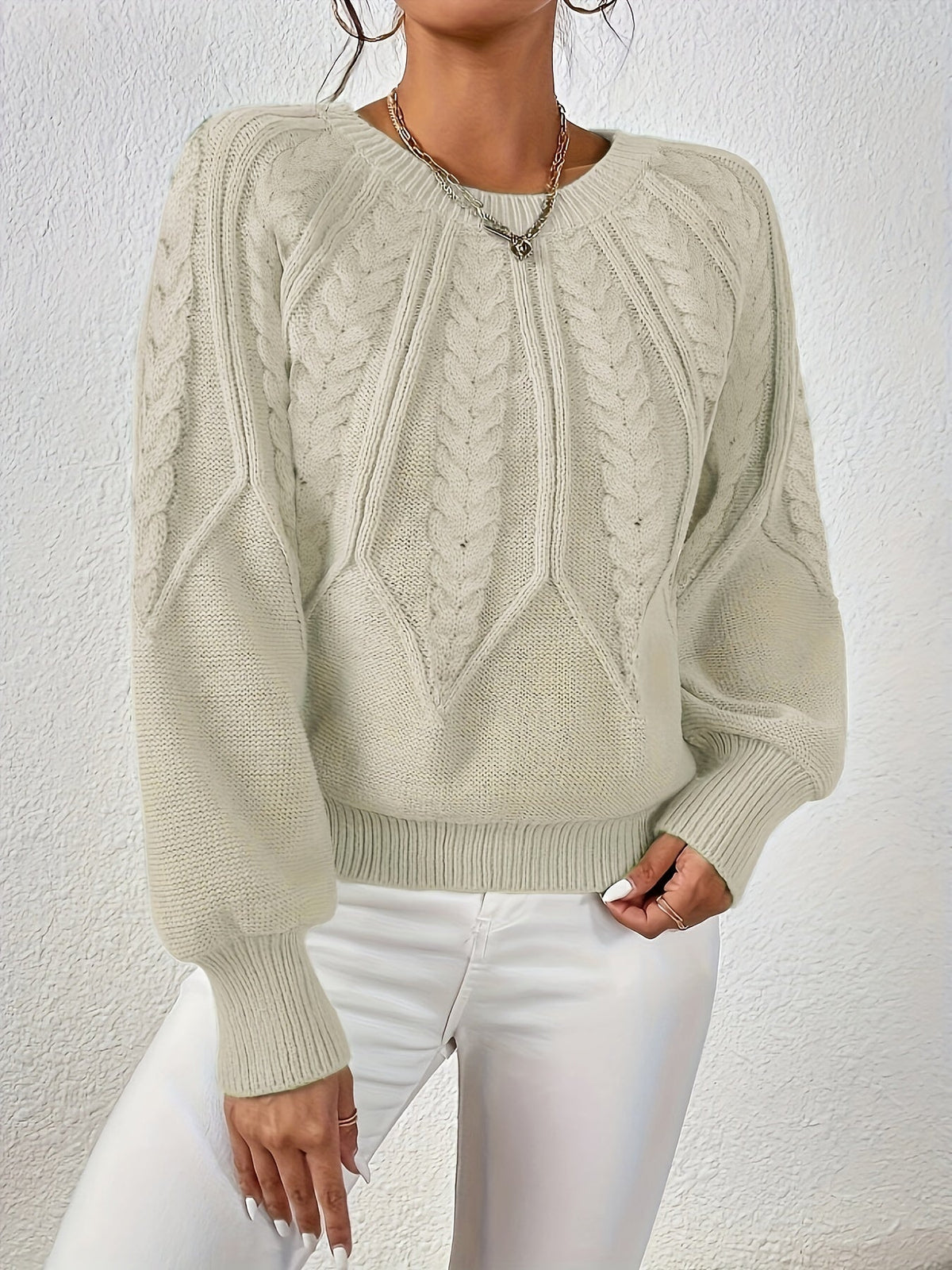 Verlana - Cable Knit Sweater For Everyday Wear — view 8 of 10