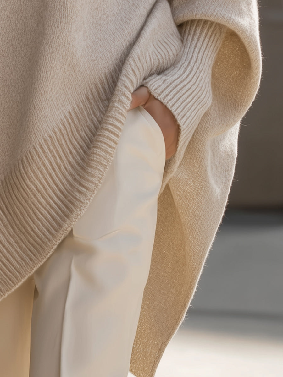 Wrenella - Relaxed Oversized Pullover Casual Office Wear — view 5 of 9