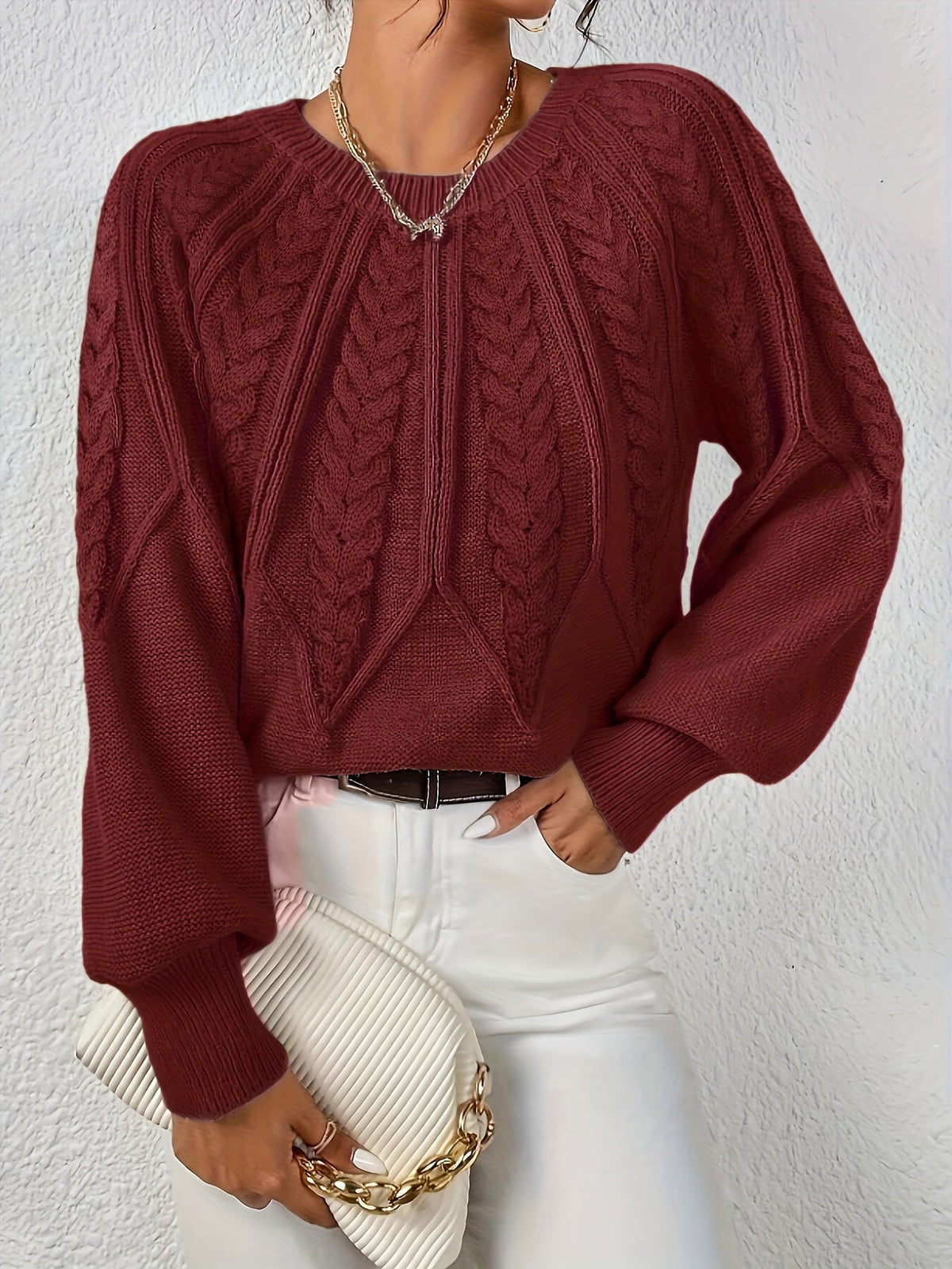 Verlana - Cable Knit Sweater For Everyday Wear — view 10 of 10