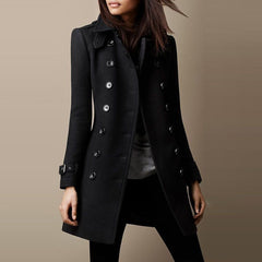 Belmerra - Tailored Wool Blend Coat Cold Weather Wear — view 4 of 6