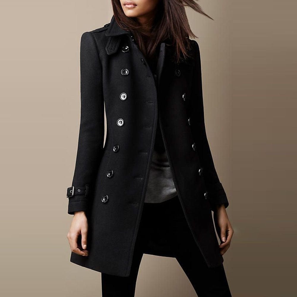 Belmerra - Tailored Wool Blend Coat Cold Weather Wear — view 4 of 6