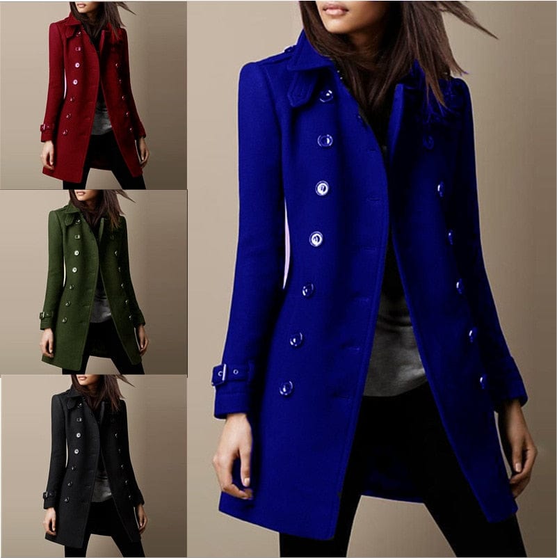 Belmerra - Tailored Wool Blend Coat Cold Weather Wear — view 2 of 6