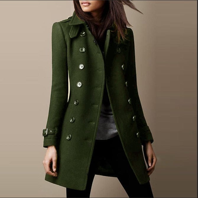 Belmerra - Tailored Wool Blend Coat Cold Weather Wear — view 6 of 6