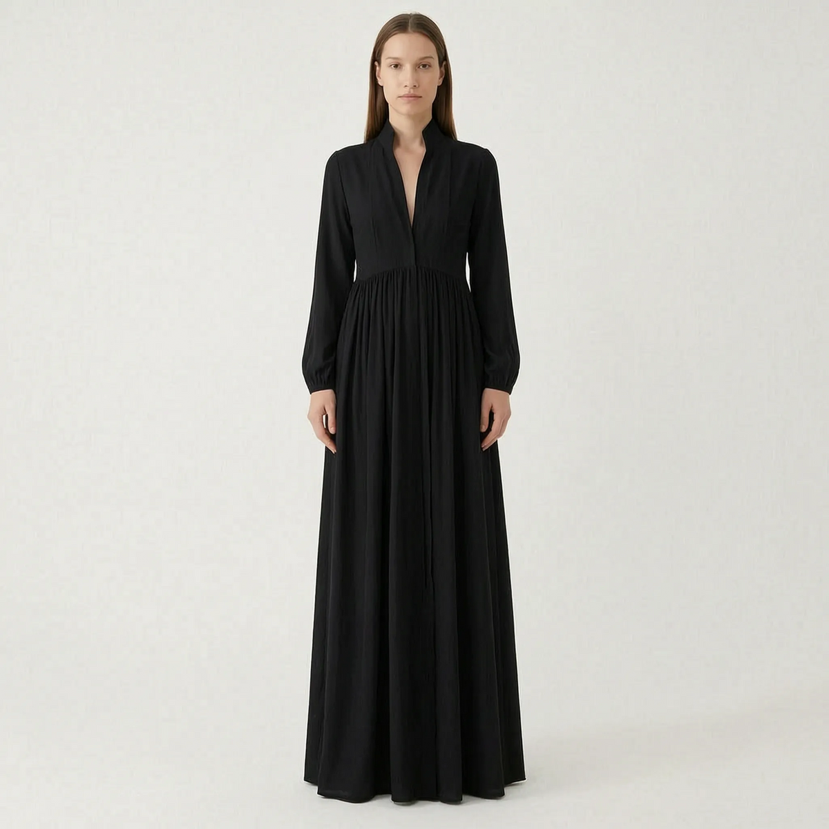 Lumera - Flowy Long Sleeve Shirt Dress Weekend Getaways