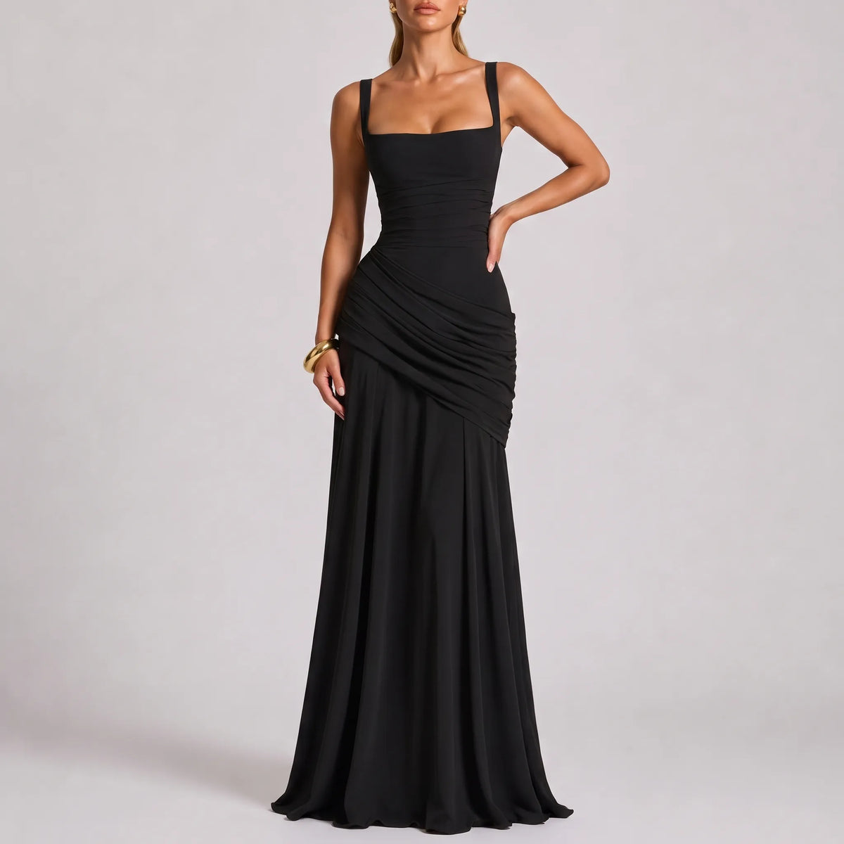 Ruchera - Square Neck Formal Dress Formal Evening Events