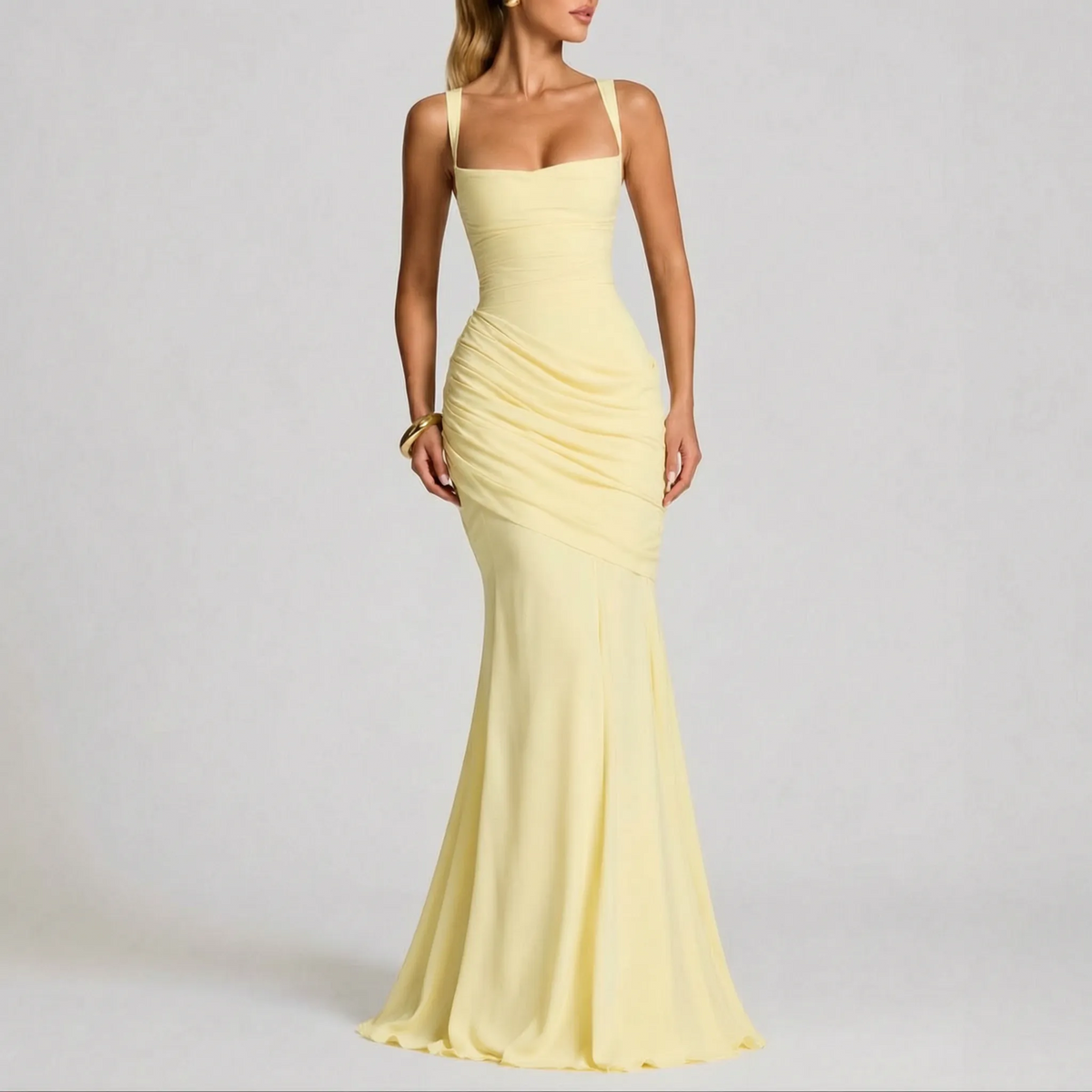 Ruchera - Square Neck Formal Dress Formal Evening Events