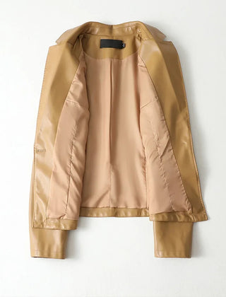 Camdena - Leather Blazer Tailored Jacket Office Wear — view 3 of 6