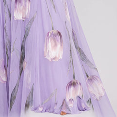 TulipaMaxi - Flowy Floral A Line Maxi Dress Wedding Guest Attire