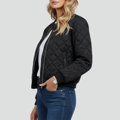 Corvelle - Quilted Zip Jacket Casual Everyday Layering — view 4 of 5