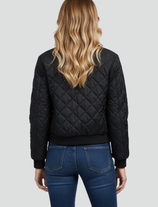 Corvelle - Quilted Zip Jacket Casual Everyday Layering — view 5 of 5