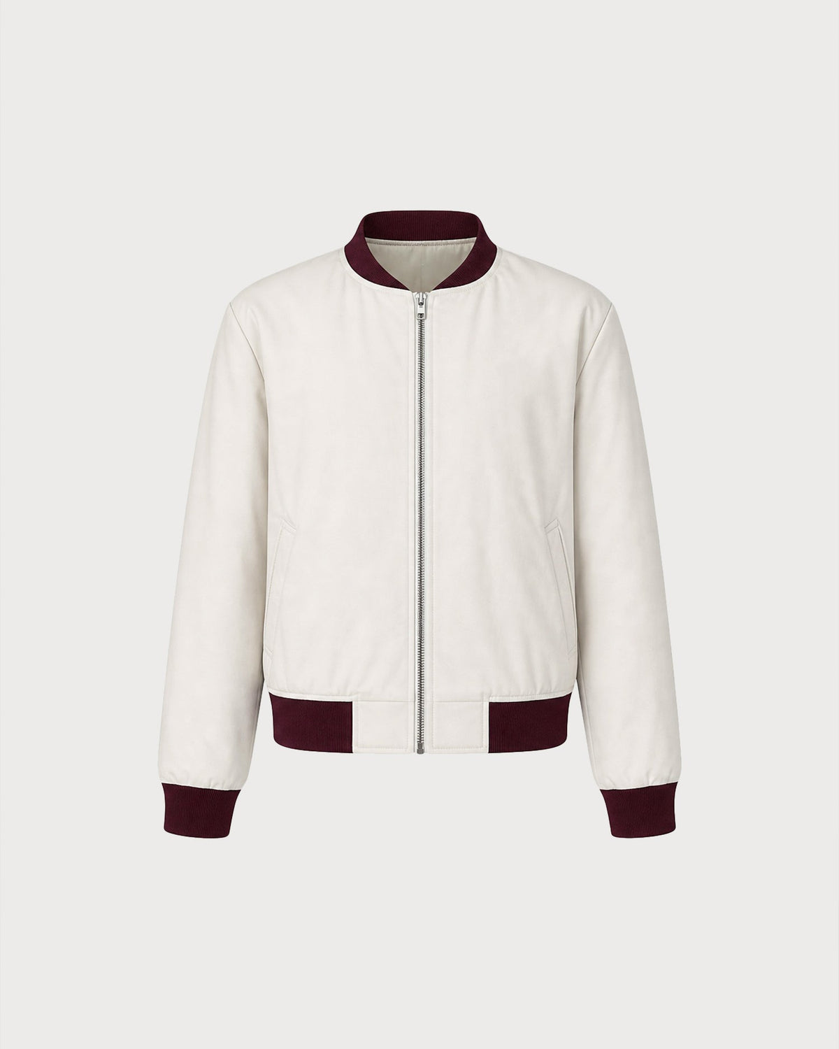 Alvenna - Contrasting Zip Jacket Autumn Winter Casual — view 2 of 4