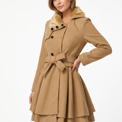 Ashvelle - Belted Wool Look Coat Winter Occasions — view 2 of 6