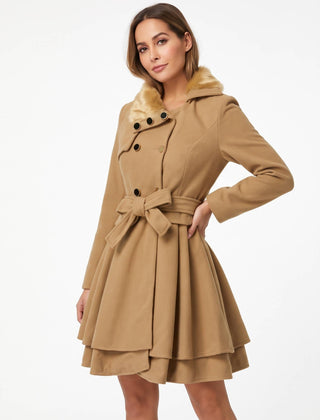 Ashvelle - Belted Wool Look Coat Winter Occasions — view 2 of 6
