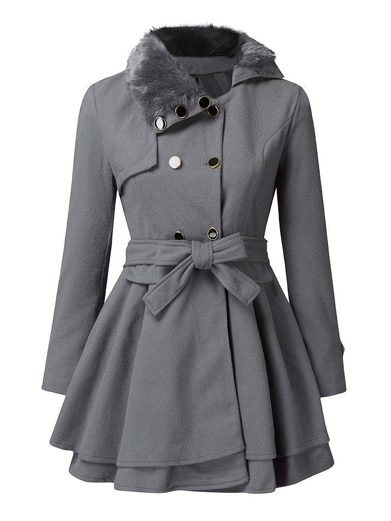 Ashvelle - Belted Wool Look Coat Winter Occasions — view 3 of 6