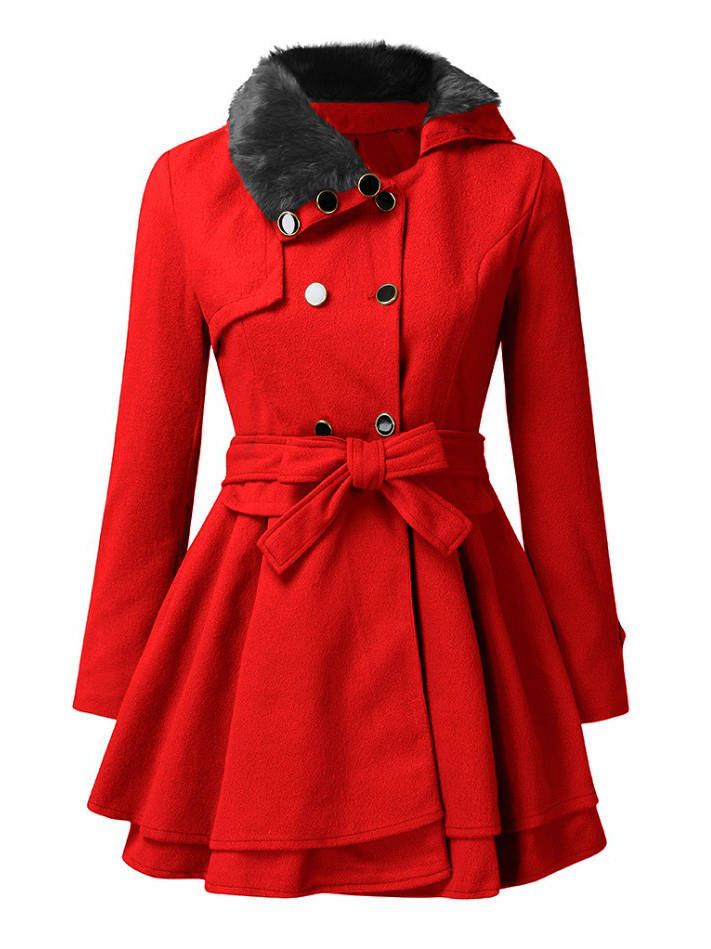Ashvelle - Belted Wool Look Coat Winter Occasions — view 4 of 6
