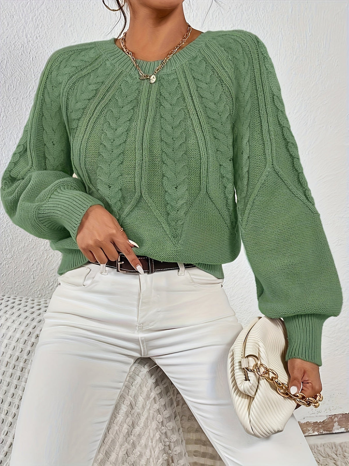 Verlana - Cable Knit Sweater For Everyday Wear — view 4 of 10