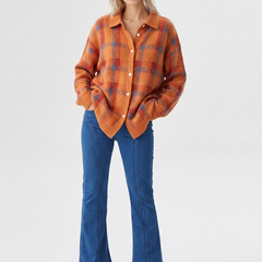 Baltriona - Checked Knit Cardigan For Casual Layering — view 4 of 8