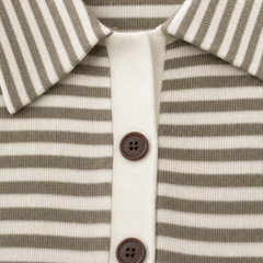 Belmara - Striped Collared Cardigan For Everyday Layering — view 9 of 10