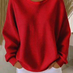 Cadenza - Oversized Waffle Knit Sweater Transitional Layering — view 2 of 10
