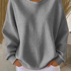 Cadenza - Oversized Waffle Knit Sweater Transitional Layering — view 3 of 10