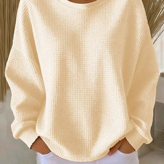 Cadenza - Oversized Waffle Knit Sweater Transitional Layering — view 4 of 10