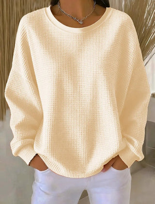 Cadenza - Oversized Waffle Knit Sweater Transitional Layering — view 4 of 10