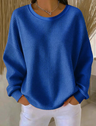 Cadenza - Oversized Waffle Knit Sweater Transitional Layering — view 5 of 10