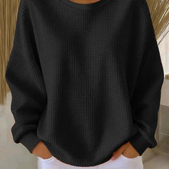 Cadenza - Oversized Waffle Knit Sweater Transitional Layering — view 7 of 10