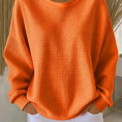 Cadenza - Oversized Waffle Knit Sweater Transitional Layering — view 8 of 10