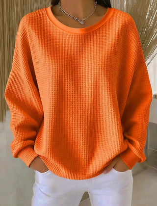 Cadenza - Oversized Waffle Knit Sweater Transitional Layering — view 8 of 10