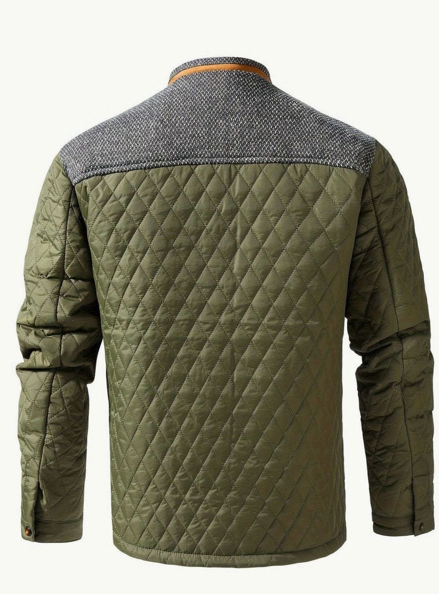 Braemont - Quilted Snap Front Jacket Cool Weather Smart Casual — view 2 of 10