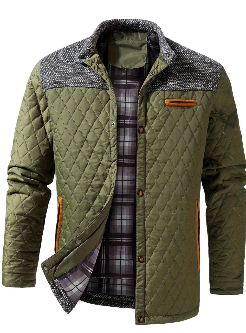 Braemont - Quilted Snap Front Jacket Cool Weather Smart Casual — view 3 of 10