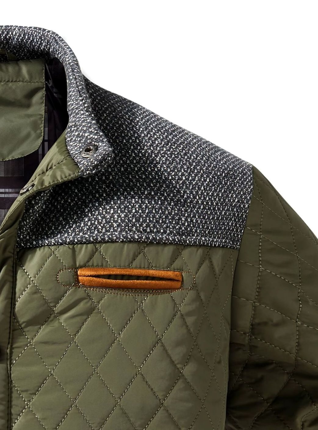 Braemont - Quilted Snap Front Jacket Cool Weather Smart Casual — view 4 of 10