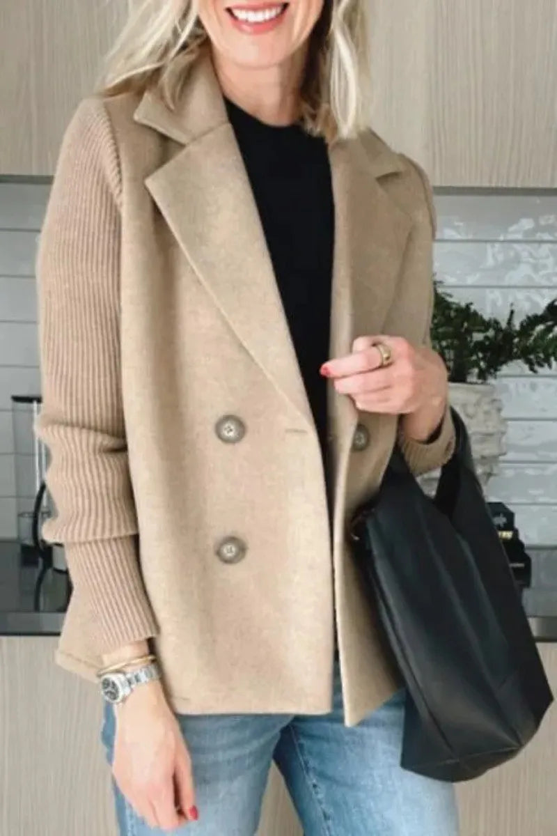 Brenvale - Double Breasted Blazer Jacket Cool Weather Layering — view 3 of 8