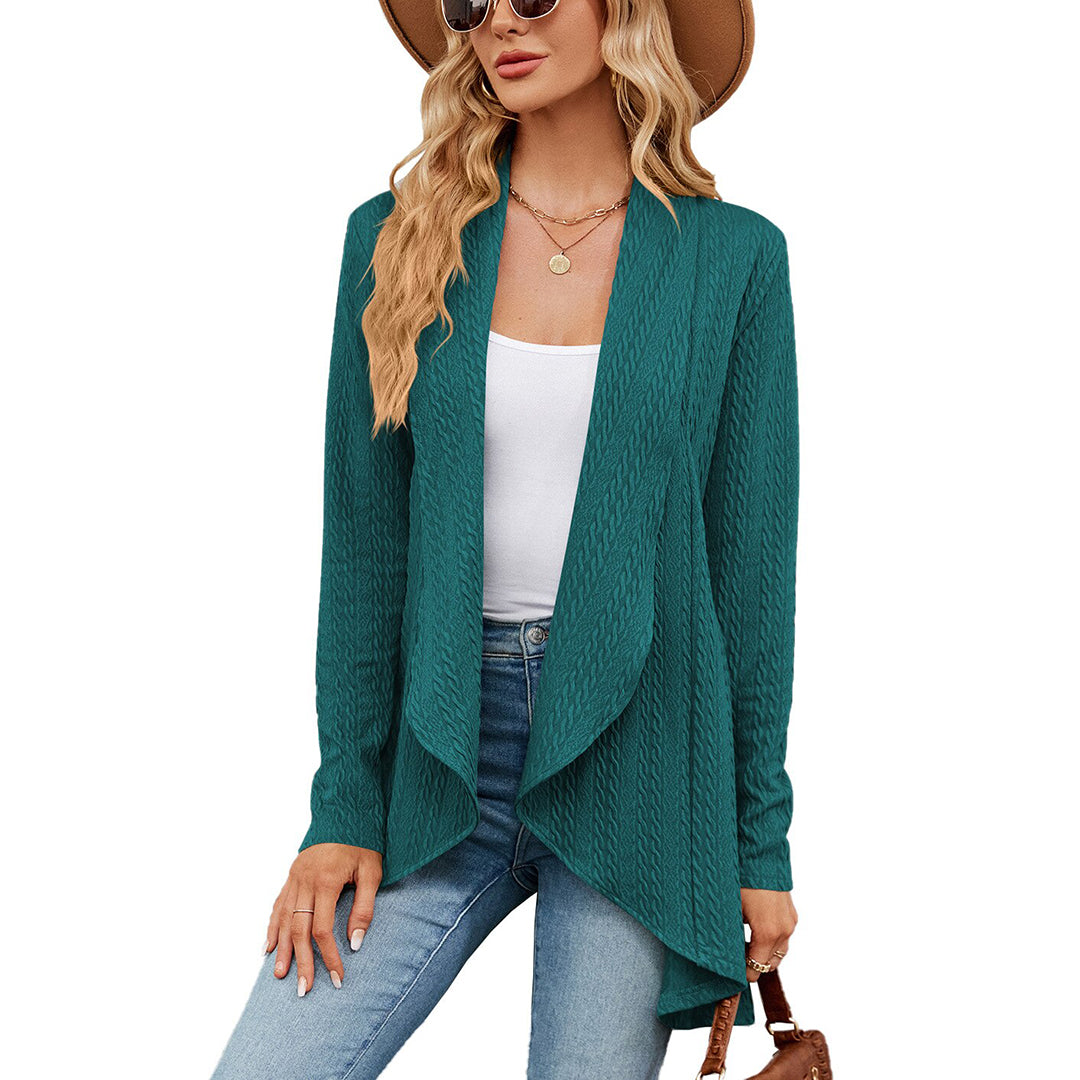 Brisalle - Draped Knit Cardigan For Everyday Layering