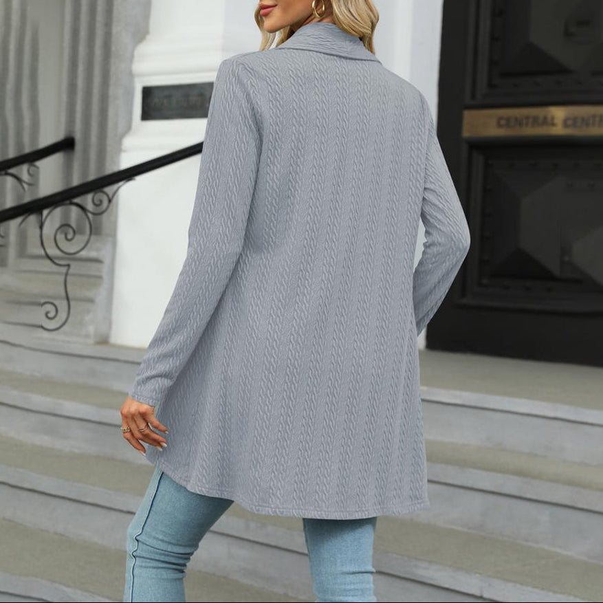 Brisalle - Draped Knit Cardigan For Everyday Layering — view 3 of 10