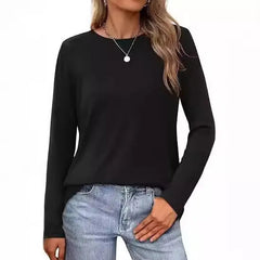 Calandra - Classic Crew Neck Sweater Everyday Wear