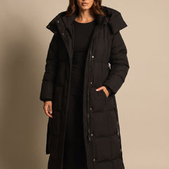Calenza - Quilted Longline Coat Cold Weather Commuting