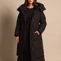 Calenza - Quilted Longline Coat Cold Weather Commuting — view 2 of 5