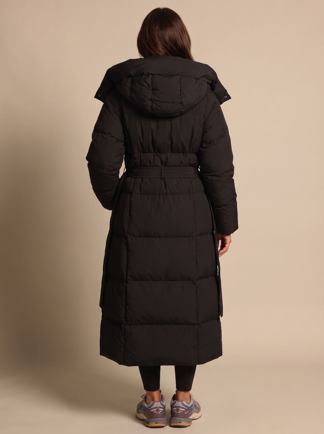 Calenza - Quilted Longline Coat Cold Weather Commuting — view 3 of 5