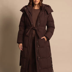 Calenza - Quilted Longline Coat Cold Weather Commuting — view 4 of 5