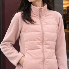 Calistra - Quilted Panel Jacket Cool Weather Layering — view 2 of 5