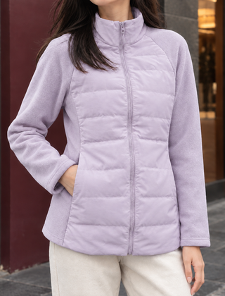 Calistra - Quilted Panel Jacket Cool Weather Layering — view 4 of 5