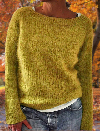 Marlowick - Boat Neck Knit Sweater Autumn Winter Layering